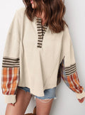 Fall flannel blouse