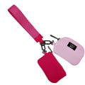 DP-8162 Hot Pink/Light Pink Lulu Mac Double Pouch Wristlets