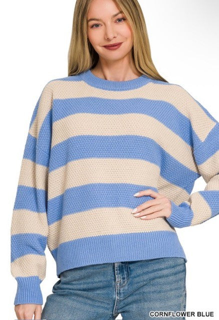Cornflower Blue Zenana Sweater